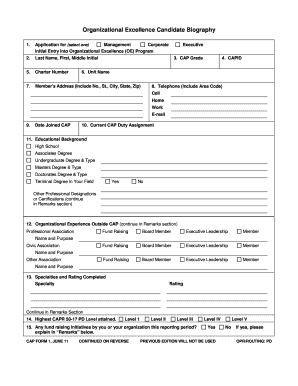 template for a biography