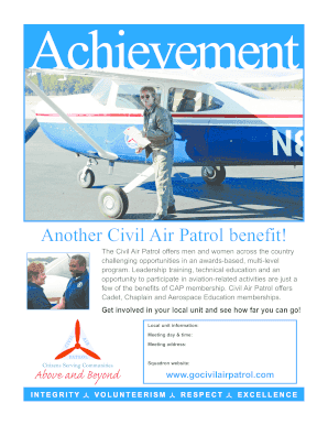 Civil Air Patrol Membership Form