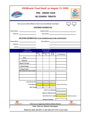 Authorization letter to use motorcycle - 2009 Corp Blizzard PreOrder Form.xlsx - SickKids Foundation