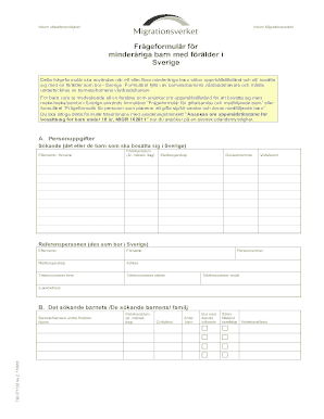 Swedish Residence Permit Application for Minors