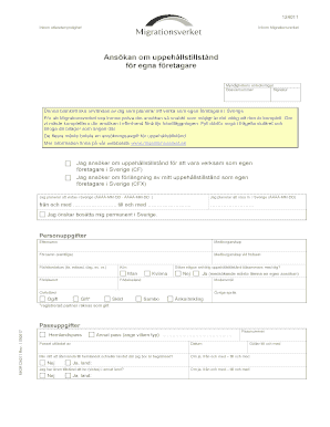 Application for Residence Permit for Self-Employed Entrepreneurs
