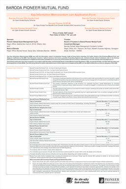 Baroda Pioneer Mutual Fund Application Form