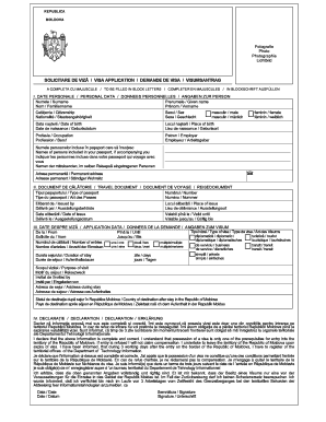Moldova Visa Application Form
