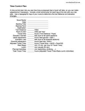 time control plan