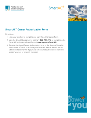 SmartAC Owner Authorization Form