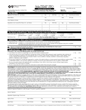 Health Insurance Application Form