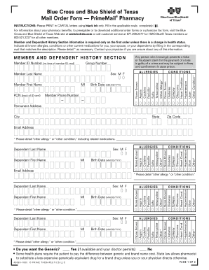 Blue cross blue shield nc customer service - PDF blue cross and blue shield of texas mail order form ...