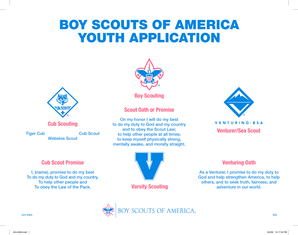 Boy Scouts of America Youth Application