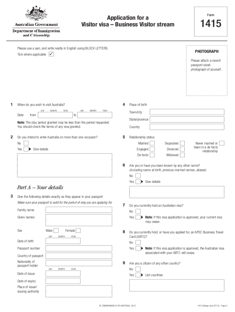 Australian Visa Application Form 600 Pdf Fill Online Printable Fillable Blank PdfFiller