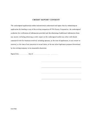 bankers consent form