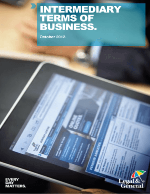 Intermediary Terms of Business Agreement