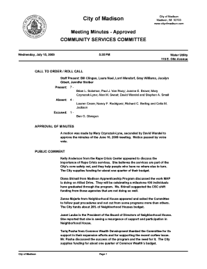 Sample of minutes for opening bank account - Staff Present: Bill Clingan, Laura Noel, Lorri Wendorf, Gray Williams, Jocelyn