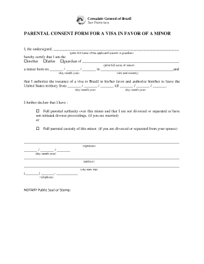 Parental Consent Letter For Us Visa from www.pdffiller.com