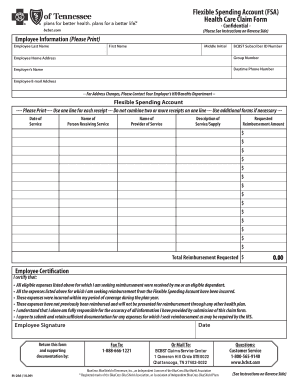 Health Care FSA Claim Form