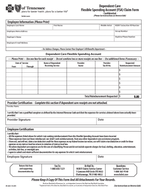 Dependent Care FSA Claim Form