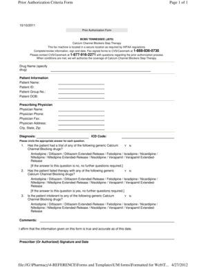 BCBS Tennessee Prior Authorization Form
