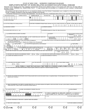 New York Employer's Report of Work-Related Accident