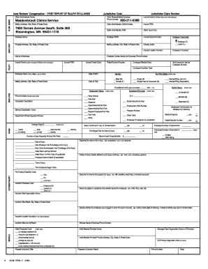 Iowa Workers’ Compensation First Report of Injury