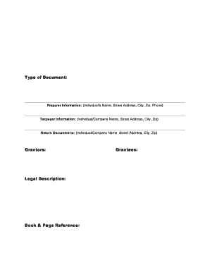 Real Estate Deed Template