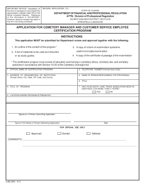Fillable Online Certifier Application - Illinois Department of ...
