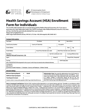 Health Savings Account Enrollment Form