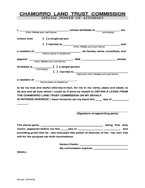 Special Power of Attorney