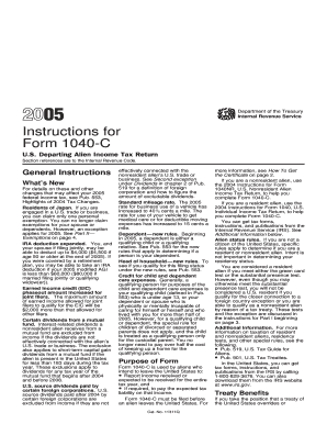 Instructions for Form 1040-C