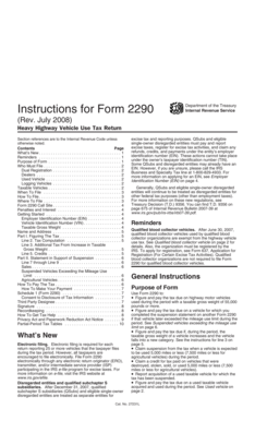 Form 2290 Instructions