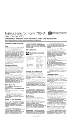 Form 706-D Instructions
