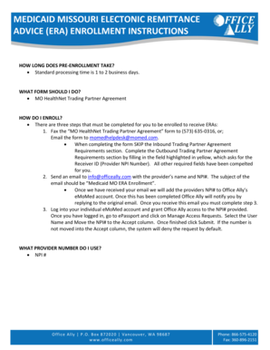 Missouri Medicaid Electronic Remittance Advice Enrollment