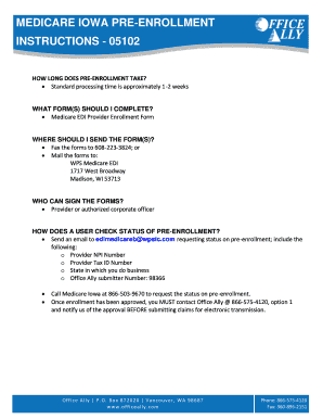 Medicare EDI Provider Enrollment Form