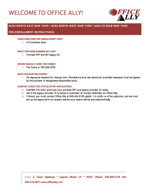 EDI Change of Information Form