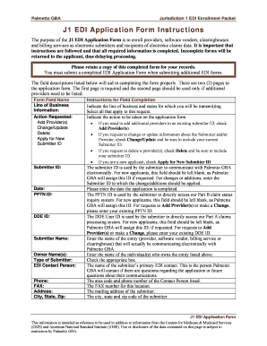 J1 EDI Application Form