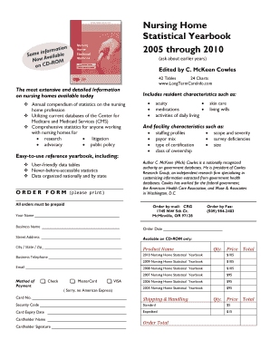 Nursing Home Statistical Yearbook