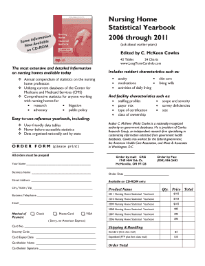 Nursing Home Statistical Yearbook