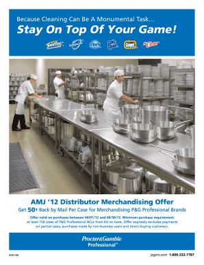 AMJ 2012 Distributor Merchandising Offer