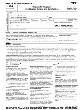 IRS Form W-9