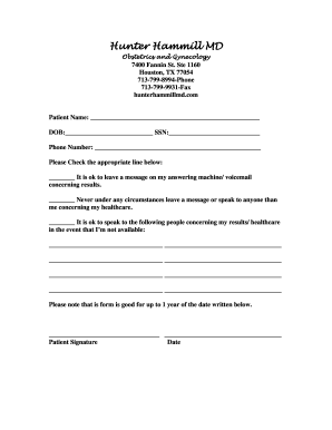 Patient Communication Consent Form