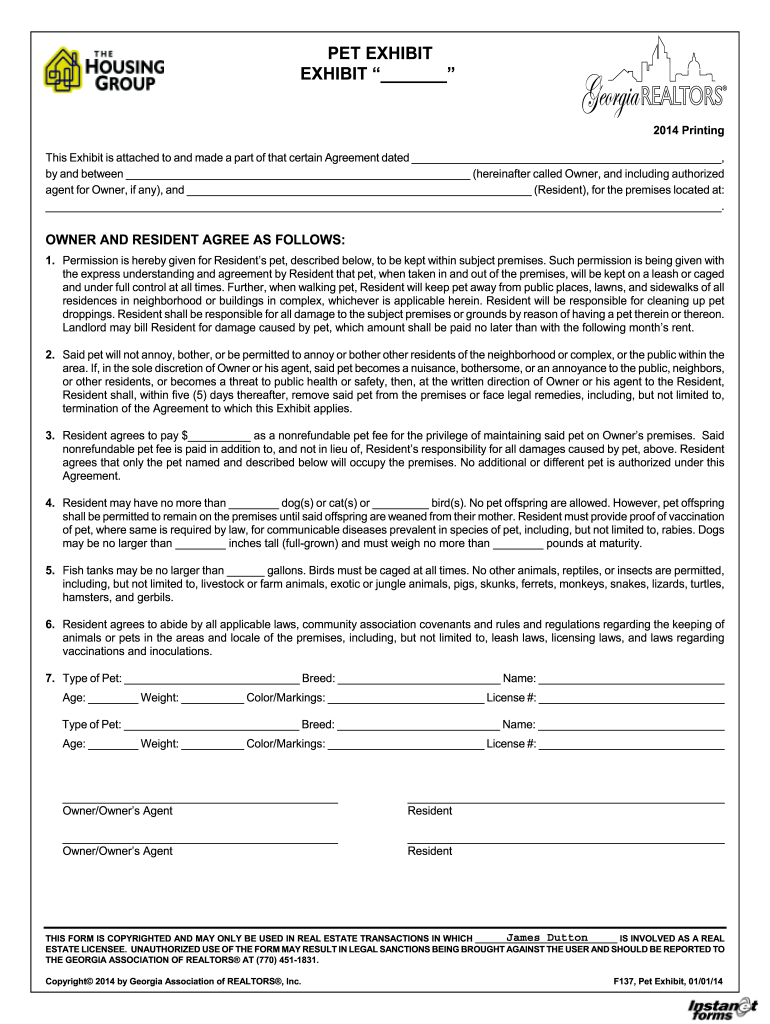 pet exhibit Preview on Page 1