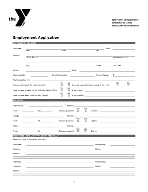 Employment Application and Background Check Consent