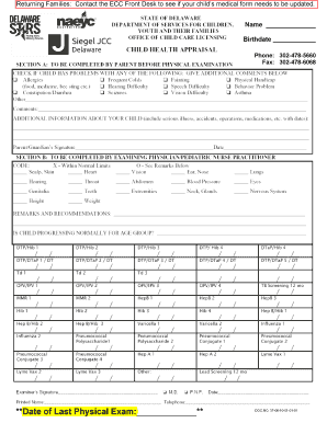 Medical History Form