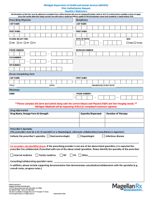 Michigan Hepatitis C Medication Prior Authorization Request