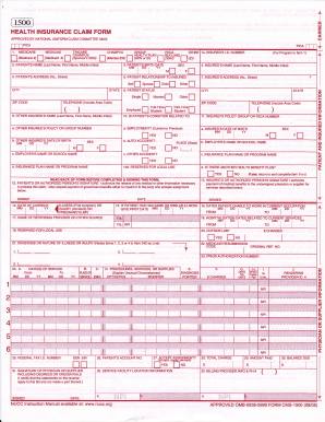 Health Insurance Claim Form