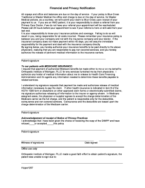 Patient Financial and Privacy Authorization Form