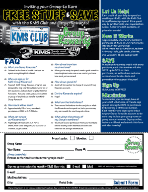 KMS Group Rewards Program Application