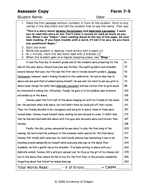 Assessor Copy Form 7-5