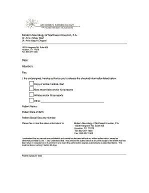 Patient Consent for Medical Records Release