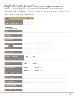 EISA Registration Application