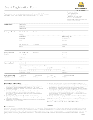 Event Registration Form
