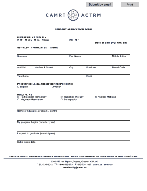 Student Application Form